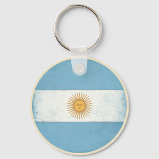 Nyckelkedja med utstressad Flagga från Argentina Nyckelring