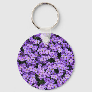 Nyckelkedja med Violet Flowers Nyckelring