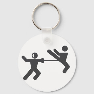 Nyckelkedja mellan fenor och taekwondo nyckelring