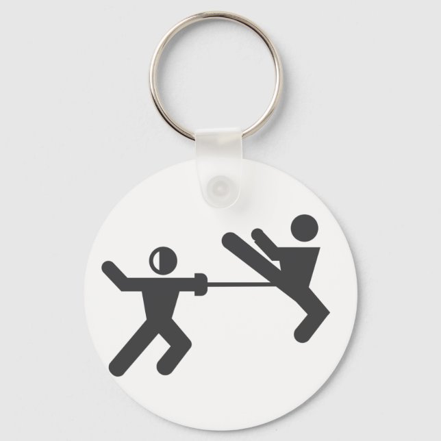 Nyckelkedja mellan fenor och taekwondo nyckelring (Framsida)