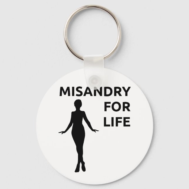 Nyckelkedja "Misandry for Life" Nyckelring (Framsida)
