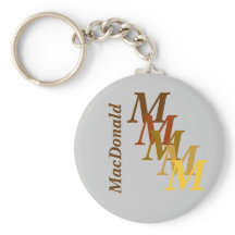 Nyckelkedja - Monogram med efternamn