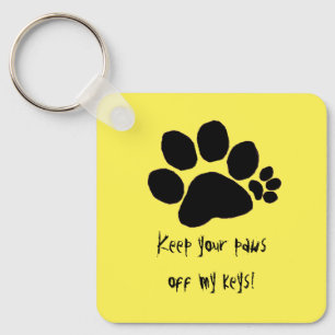 Nyckelkedja - Polydactyl Paw-utskrift Nyckelring