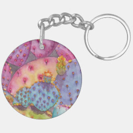 Nyckelkedja prickly Pear Cactus Original Art