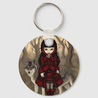 Nyckelkedja "Red Riding Huva in Autumn" Nyckelring