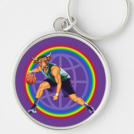 Nyckelkedja Rund Silverfärgad Nyckelring