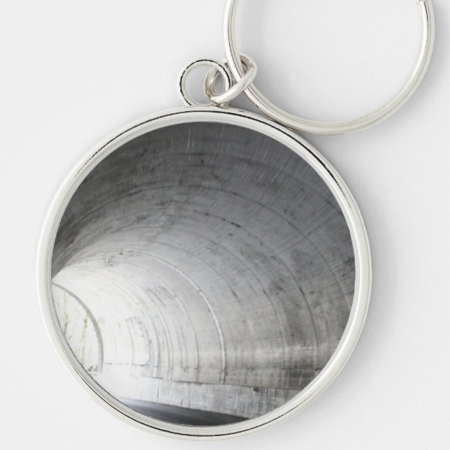 Nyckelkedja Rund Silverfärgad Nyckelring (Framsidan)