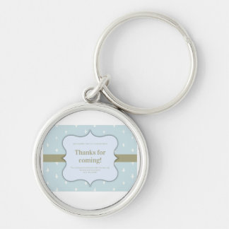 Nyckelkedja Rund Silverfärgad Nyckelring