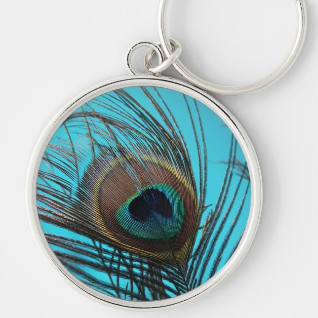 nyckelkedja rund silverfärgad nyckelring (Framsidan)