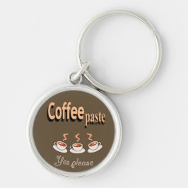 Nyckelkedja Rund Silverfärgad Nyckelring