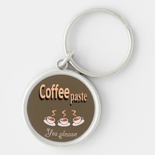 Nyckelkedja Rund Silverfärgad Nyckelring (Framsidan)