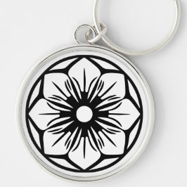 nyckelkedja rund silverfärgad nyckelring