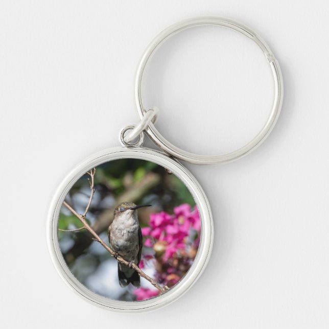 Nyckelkedja Rund Silverfärgad Nyckelring (Framsidan)