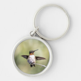 Nyckelkedja Rund Silverfärgad Nyckelring