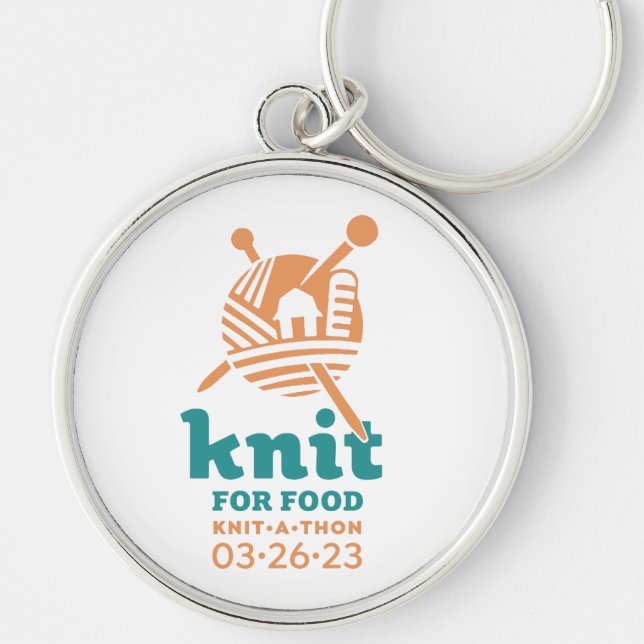 Nyckelkedja Rund Silverfärgad Nyckelring (Framsidan)