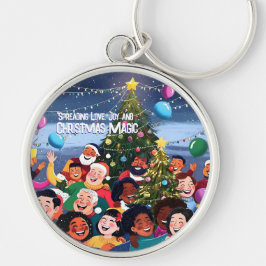 Nyckelkedja Rund Silverfärgad Nyckelring