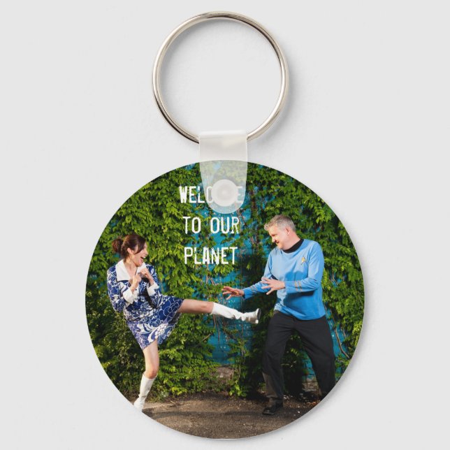 Nyckelkedja - Välkommen till vår planet Nyckelring (Framsida)