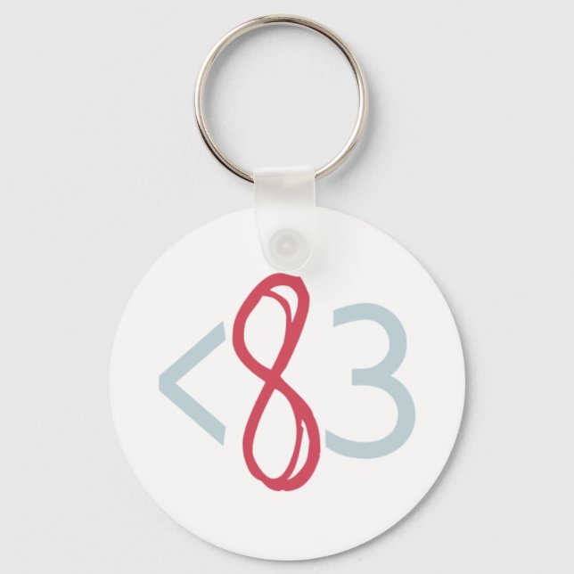 Nyckelkedja - vit nyckelring (Framsida)