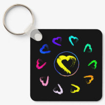 Nyckelkedjan Acrylic Suneart Metall