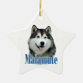 Nyckelkedjan Alaskan Malamute Namn Julgransprydnad Keramik