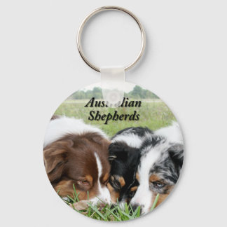 Nyckelkedjan australian shepherd nyckelring