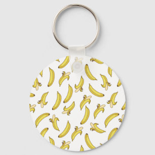 Nyckelkedjan Banana Mönster tryckt Nyckelring