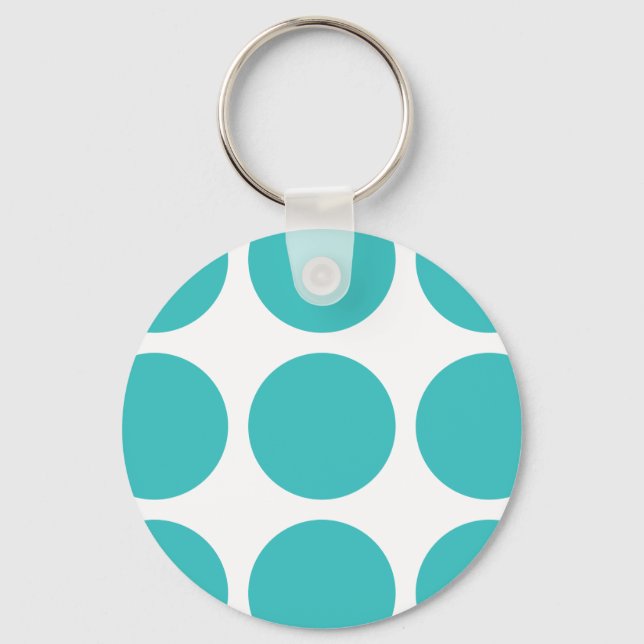 Nyckelkedjan Big Polka dots Nyckelring (Framsida)