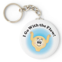 Nyckelkedjan Billie Bladder "I Go with Flow" (Jag