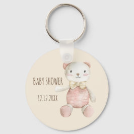 Nyckelkedjan Boho Baby Watercolor Bear Beige Nyckelring
