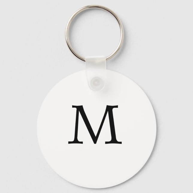 Nyckelkedjan Brev M Monogram Nyckelring (Framsida)