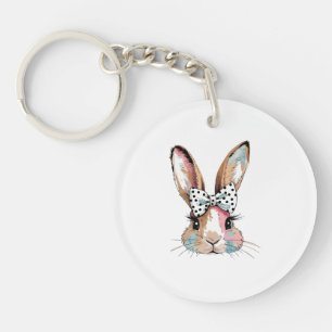 Nyckelkedjan Coquette Bunny Bow Påsk