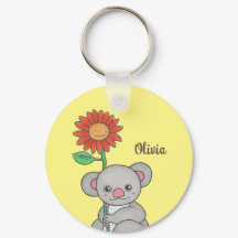 Nyckelkedjan Cute Koala Animal Namn