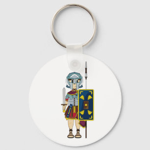 Nyckelkedjan Cute Roman Gladiator Nyckelring