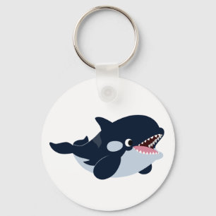 Nyckelkedjan Cute Tecknad Baby Orca Nyckelring