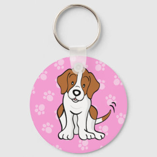 Nyckelkedjan Cute Tecknad hund Beagle Nyckelring