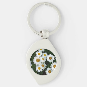 Nyckelkedjan daisy Fält Swirl Silverfärgad Nyckelring