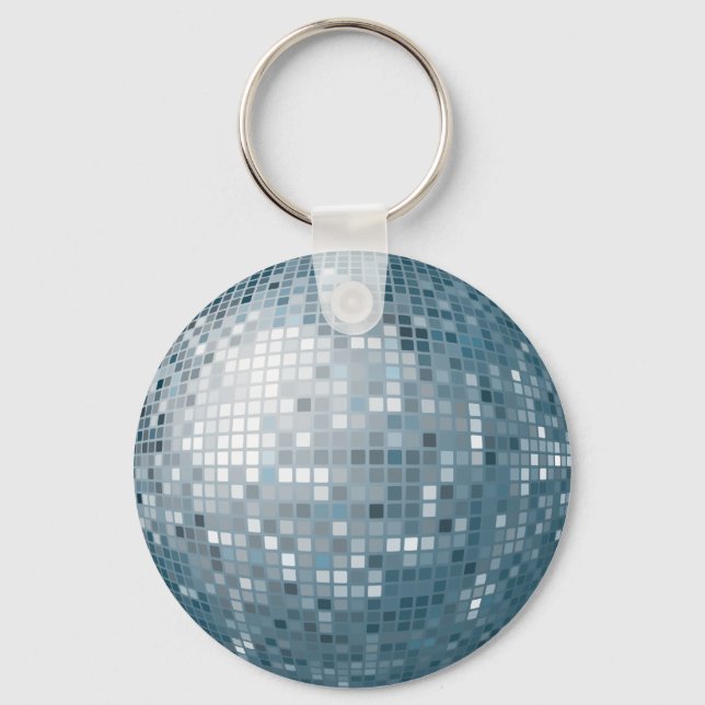Nyckelkedjan Disco Boll Silver Nyckelring (Framsida)