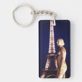 Nyckelkedjan Eiffel torn Paris dam