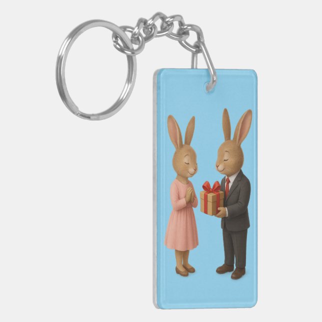 Nyckelkedjan 🔑 Elegant Kärlek - Perfekten vardag (Vänstra Framsidan)