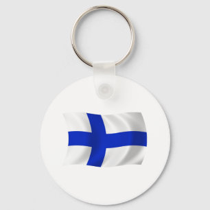 Nyckelkedjan Finland Flagga Nyckelring