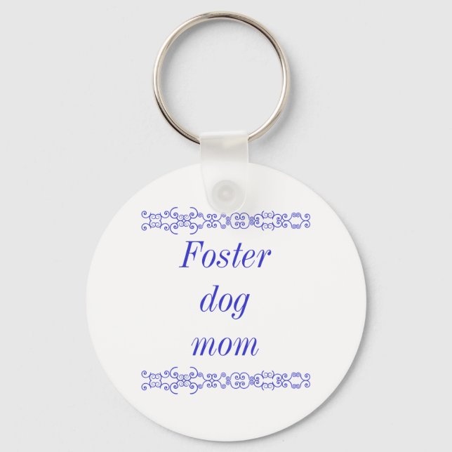 Nyckelkedjan Foster hund mamma Nyckelring (Framsida)
