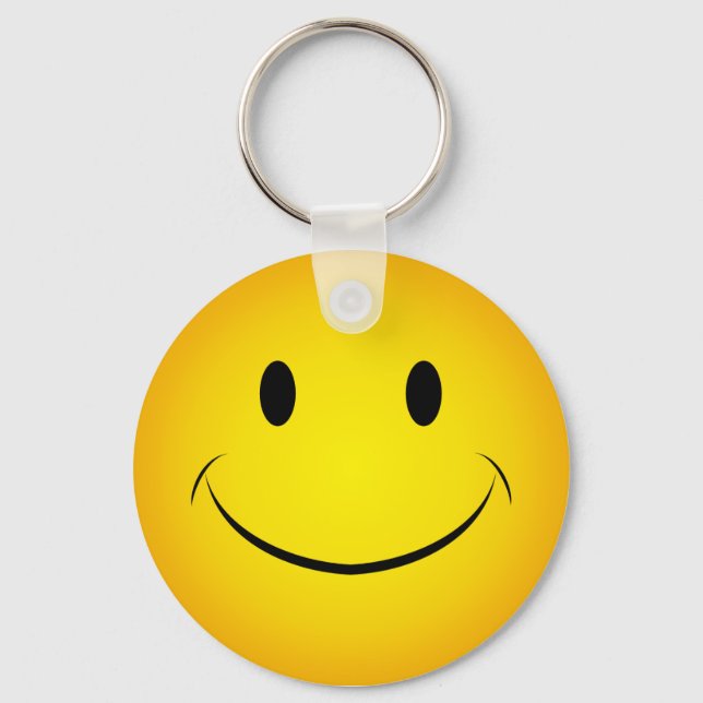 Nyckelkedjan Golden Gult Ansikte Nyckelring (Framsida)