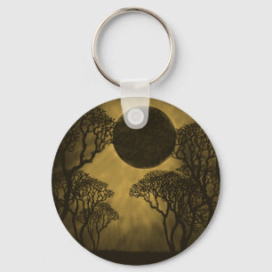Nyckelkedjan Golden Mörk Forest Eclipse Nyckelring