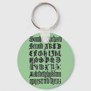 Nyckelkedjan Gothic Brev Nyckelring