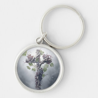 Nyckelkedjan Grapevine Kor Rund Silverfärgad Nyckelring