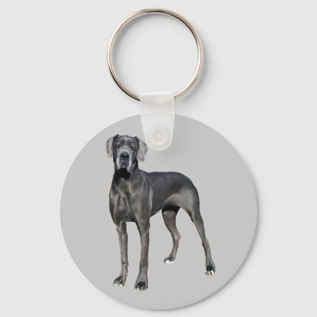 Nyckelkedjan great dane Kung i Hundar Nyckelring (Framsida)