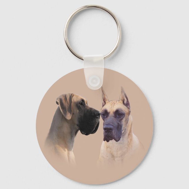 Nyckelkedjan great dane Kung i Hundar Nyckelring (Framsida)