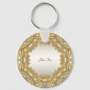 Nyckelkedjan guld Ornate Nyckelring