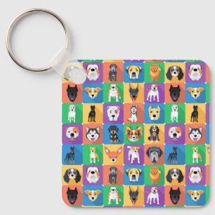 Nyckelkedjan hund älskare nyckelring