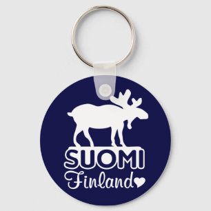 Nyckelkedjan i Finland Moose Nyckelring